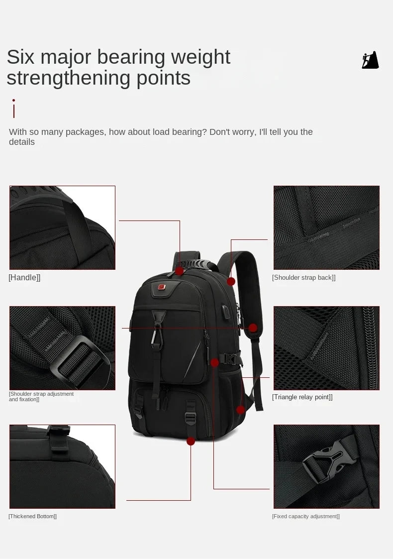 50L Waterproof Multi-Purpose Travel Backpack