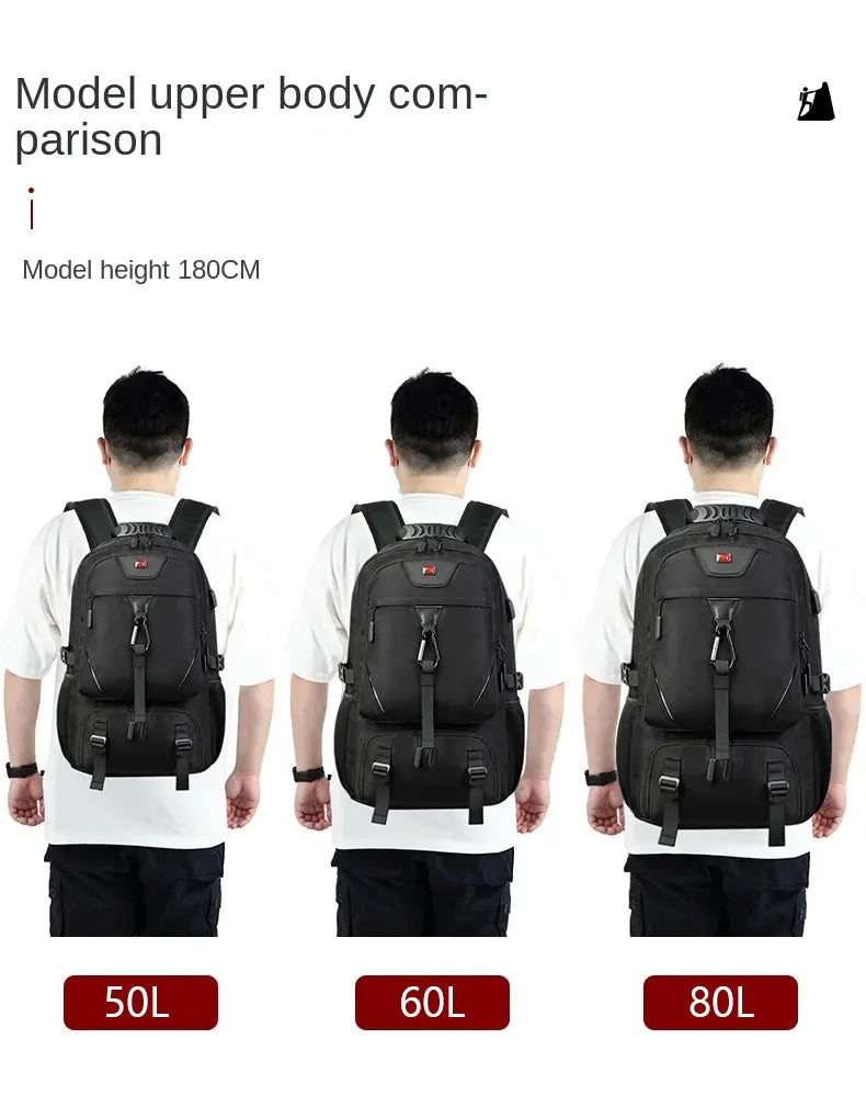 50L Waterproof Multi-Purpose Travel Backpack